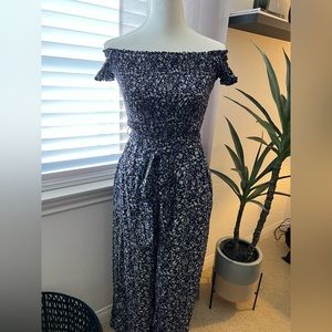 Lulus floral jumpsuit